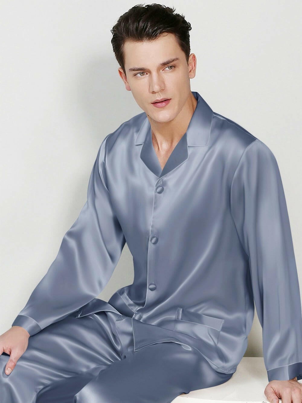 Luxury Satin Night Suit Solids.