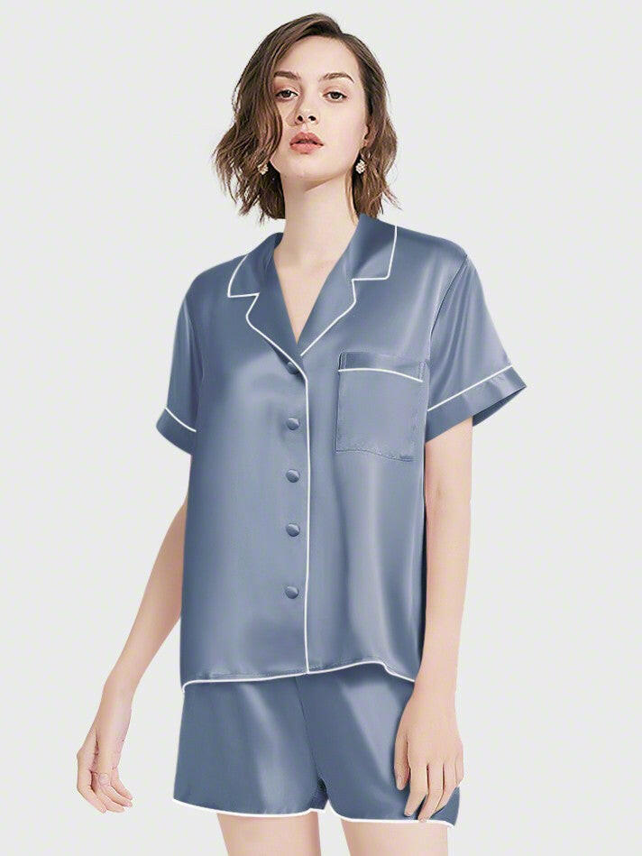 Shorts Set - Bella Babe by SK Nightsuit Nightdress Robes Silk Satin Nighty Gown Nightwear