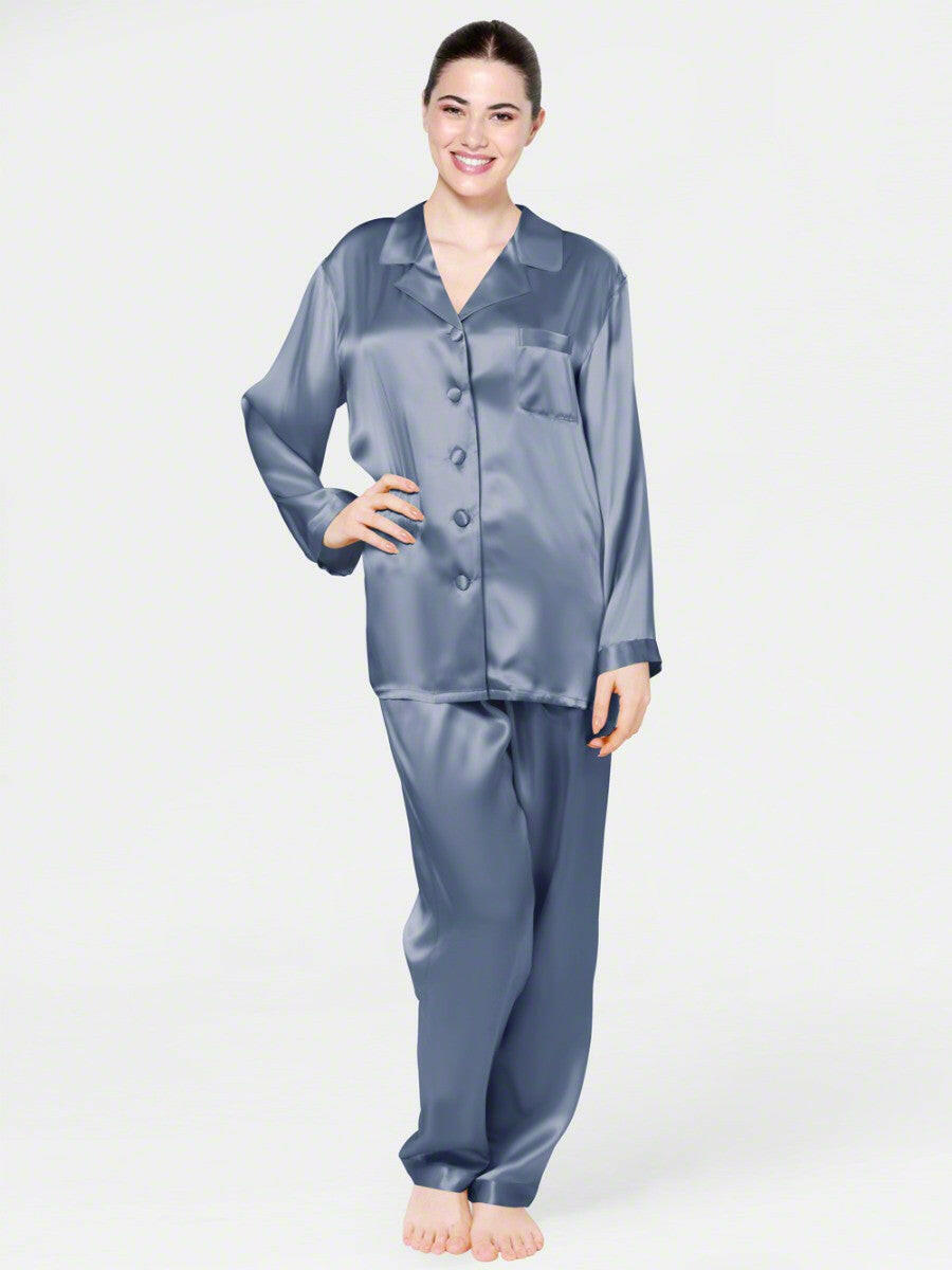 Luxe Solid Coord Set - Bella Babe by SK Nightsuit Nightdress Robes Silk Satin Nighty Gown Nightwear