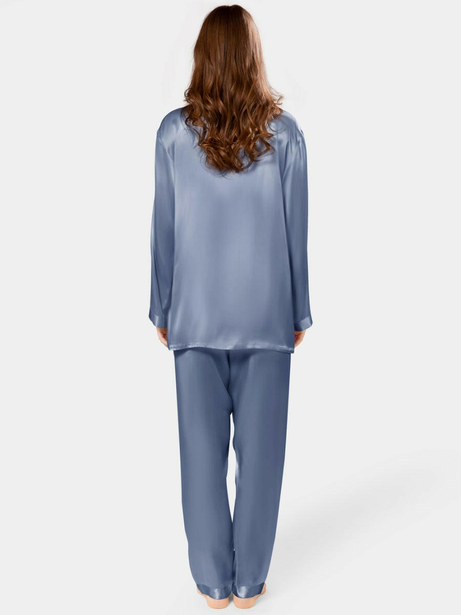 Luxe Solid Coord Set - Bella Babe by SK Nightsuit Nightdress Robes Silk Satin Nighty Gown Nightwear