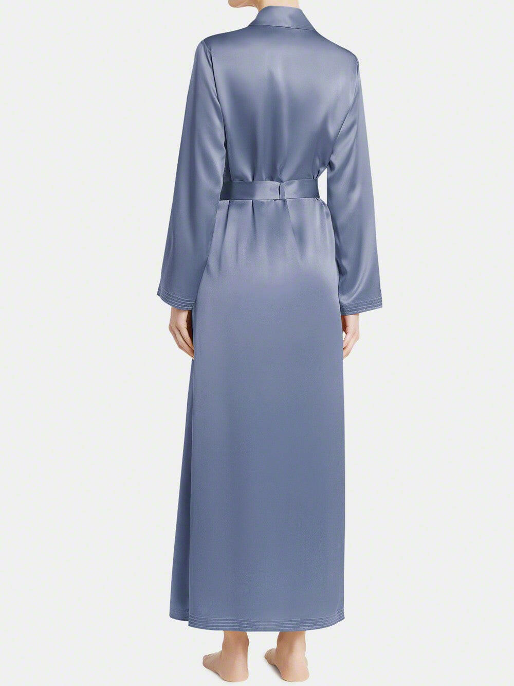 Long Satin Robe.