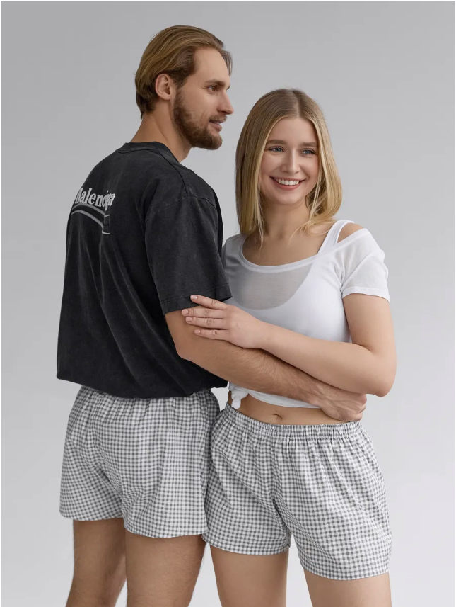 100% Cotton Unisex Boxers.