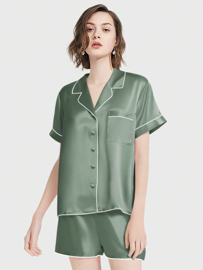 Shorts Set - Bella Babe by SK Nightsuit Nightdress Robes Silk Satin Nighty Gown Nightwear