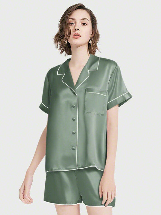 Shorts Set - Bella Babe by SK Nightsuit Nightdress Robes Silk Satin Nighty Gown Nightwear