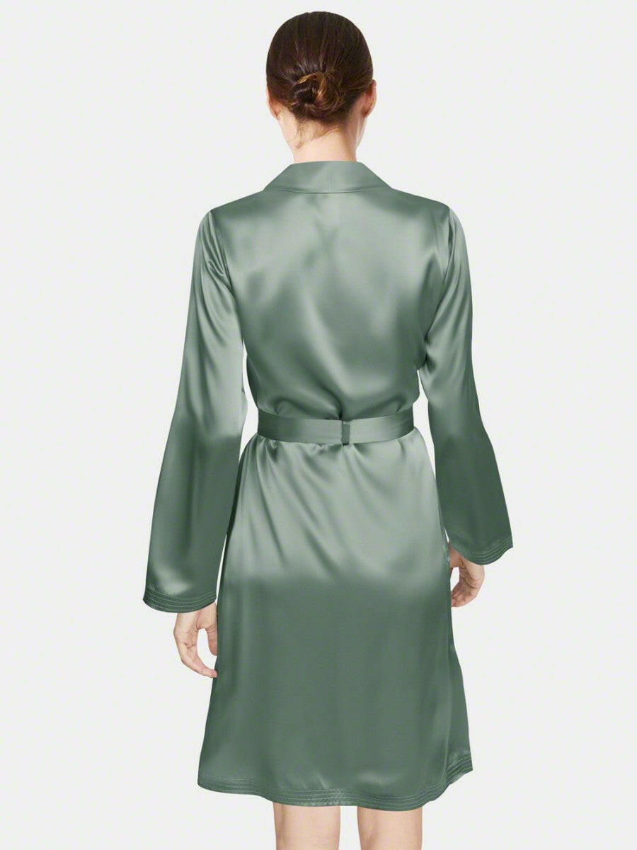 Dressing Robe - Bella Babe by SK Nightsuit Nightdress Robes Silk Satin Nighty Gown Nightwear