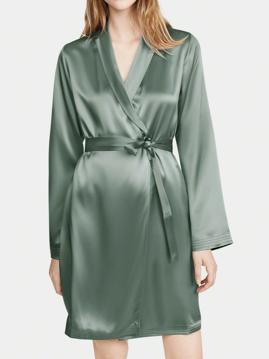 Dressing Robe - Bella Babe by SK Nightsuit Nightdress Robes Silk Satin Nighty Gown Nightwear