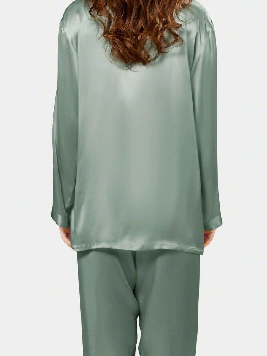 Luxe Solid Coord Set - Bella Babe by SK Nightsuit Nightdress Robes Silk Satin Nighty Gown Nightwear