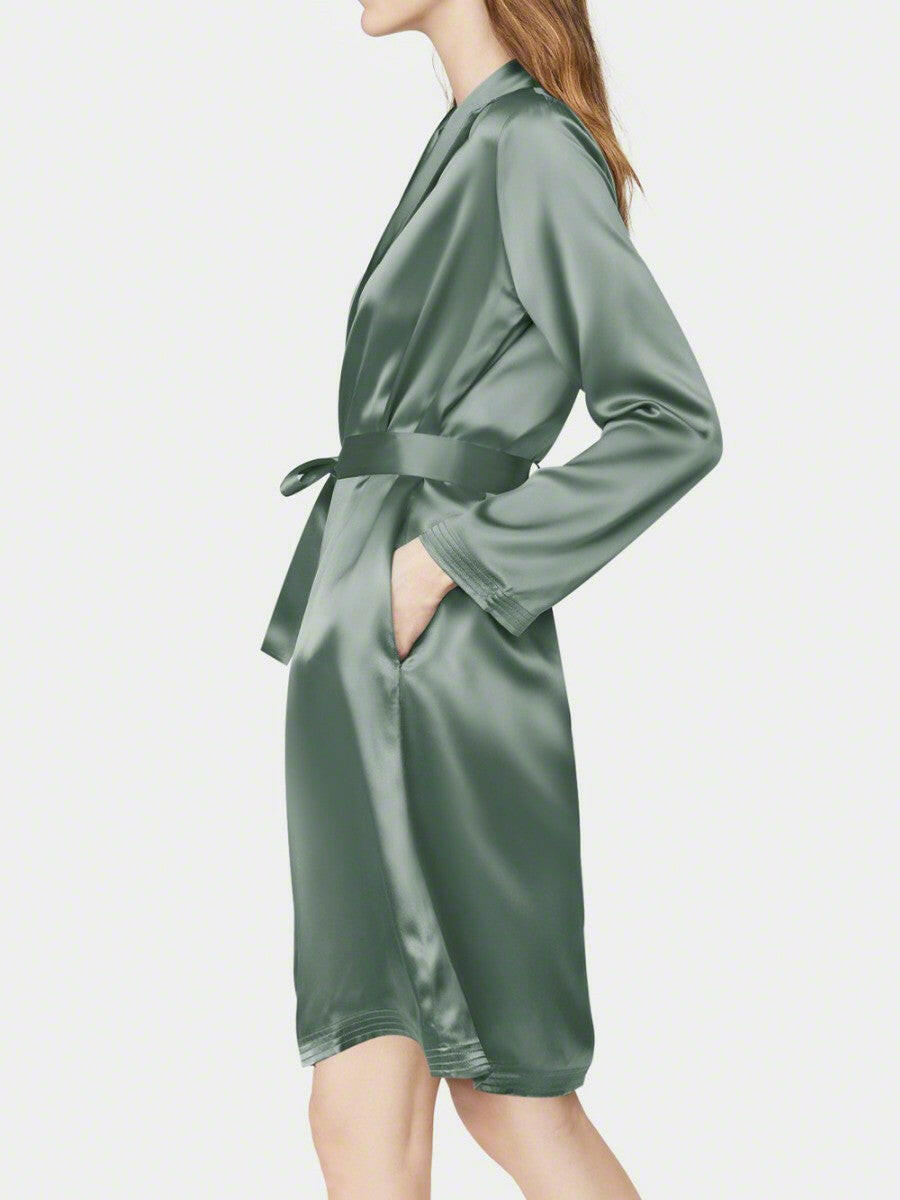 Dressing Robe - Bella Babe by SK Nightsuit Nightdress Robes Silk Satin Nighty Gown Nightwear
