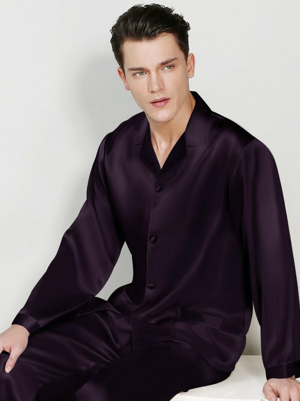 Luxury Satin Night Suit Solids.