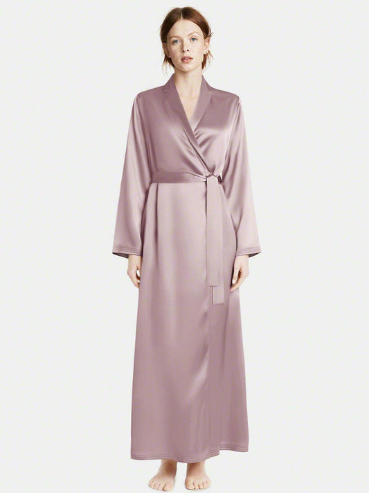 Long Satin Robe - Bella Babe by SK Nightsuit Nightdress Robes Silk Satin Nighty Gown Nightwear