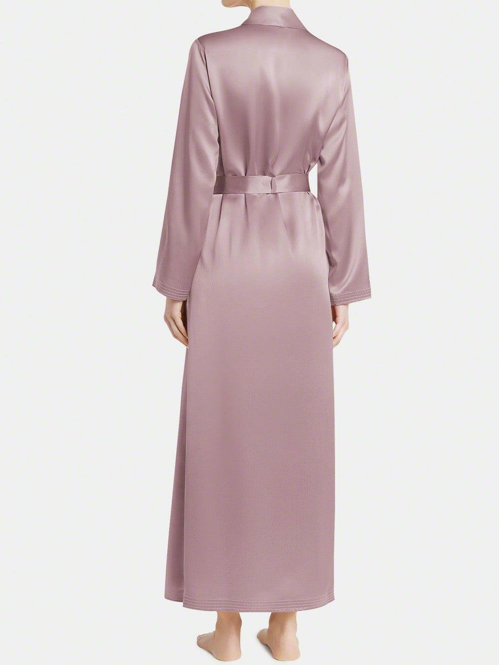 Long Satin Robe.
