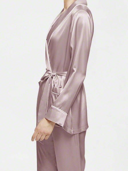 Wrap Set with Palazzo - Bella Babe by SK Nightsuit Nightdress Robes Silk Satin Nighty Gown Nightwear