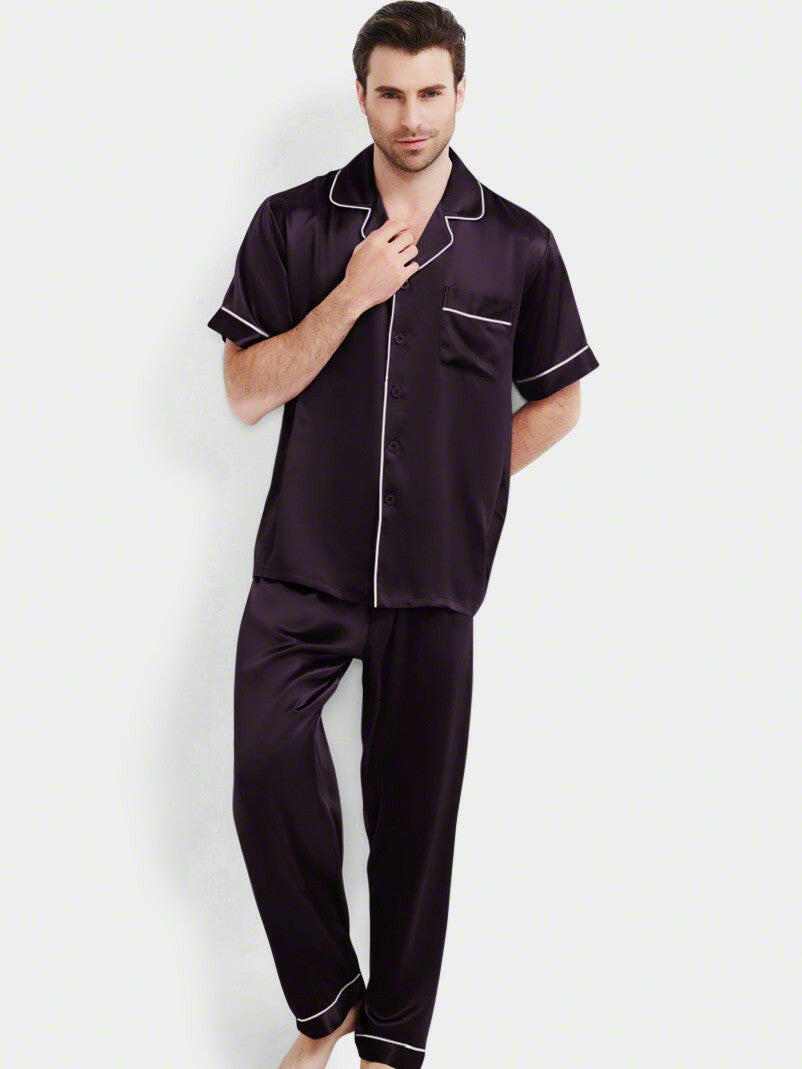 Half Sleeve Coord with Pyjamas - Bella Babe by SK Nightsuit Nightdress Robes Silk Satin Nighty Gown Nightwear