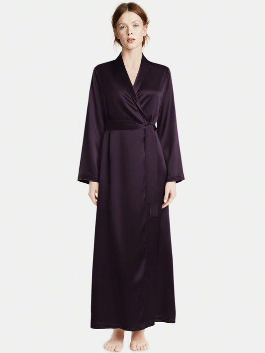 Long Satin Robe - Bella Babe by SK Nightsuit Nightdress Robes Silk Satin Nighty Gown Nightwear