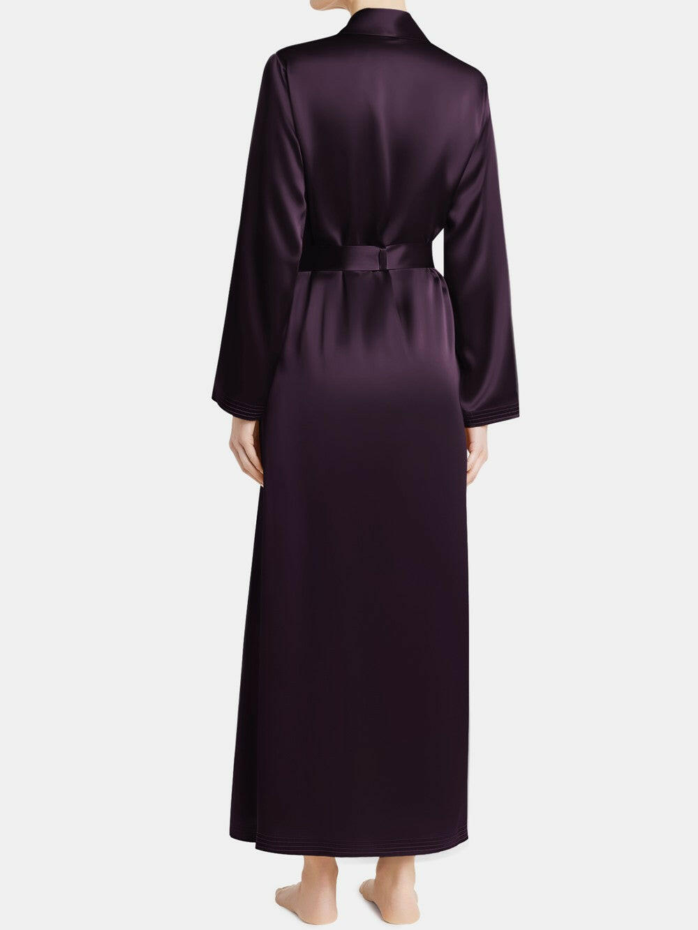 Long Satin Robe.