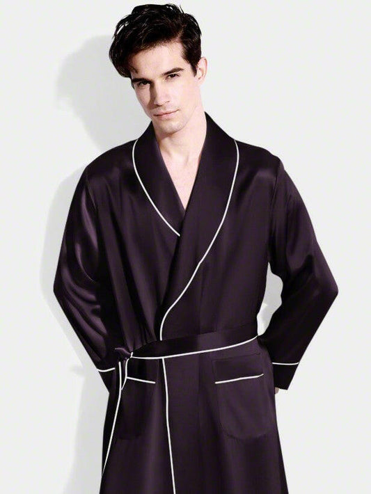 Classic Robe with Piping.