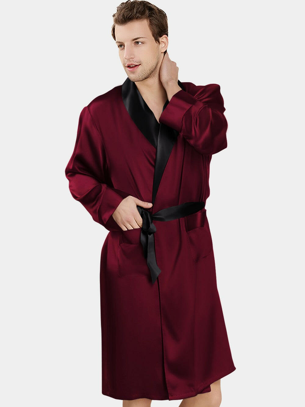 Premium Satin Robe - Bella Babe by SK Nightsuit Nightdress Robes Silk Satin Nighty Gown Nightwear