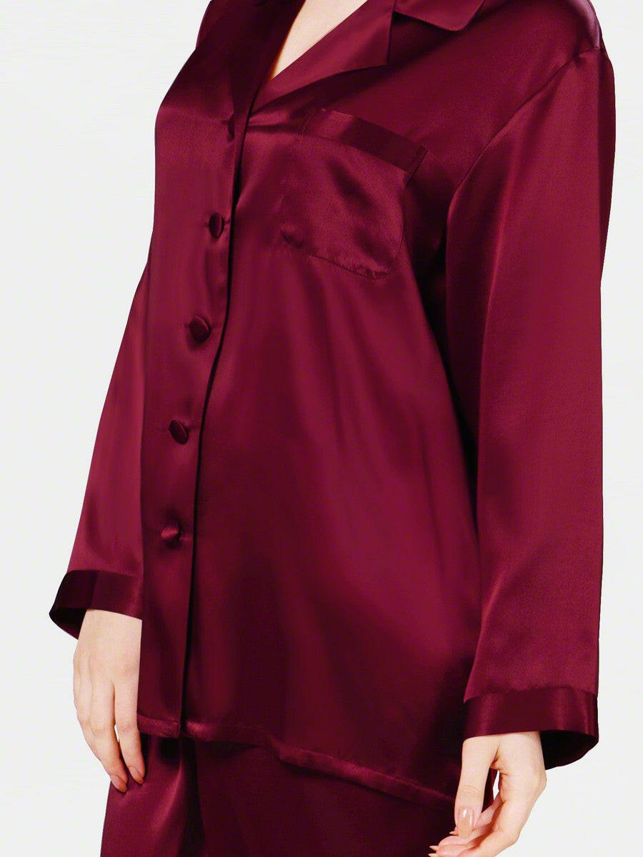 Luxe Solid Coord Set - Bella Babe by SK Nightsuit Nightdress Robes Silk Satin Nighty Gown Nightwear