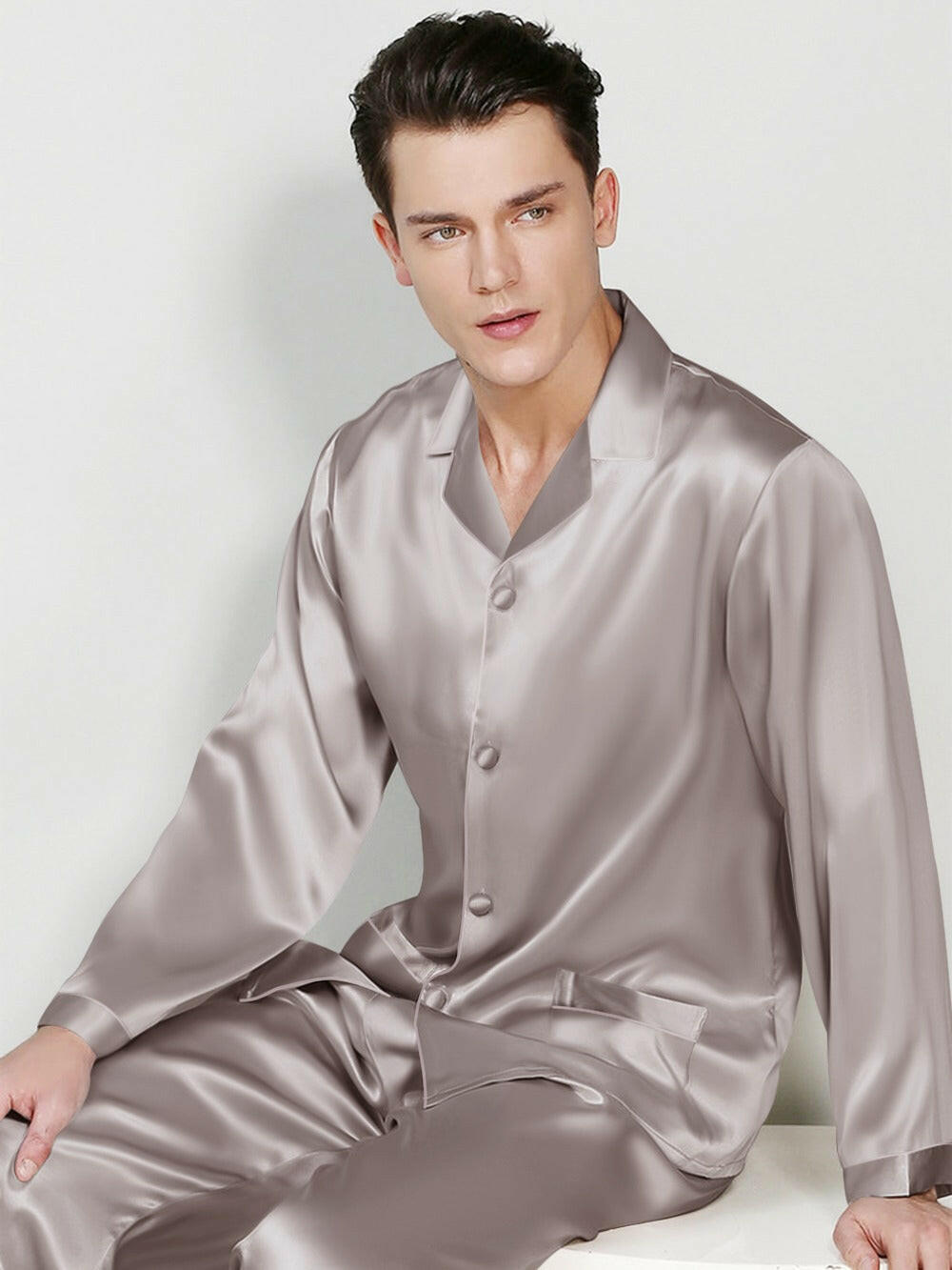 Luxury Satin Night Suit Solids.