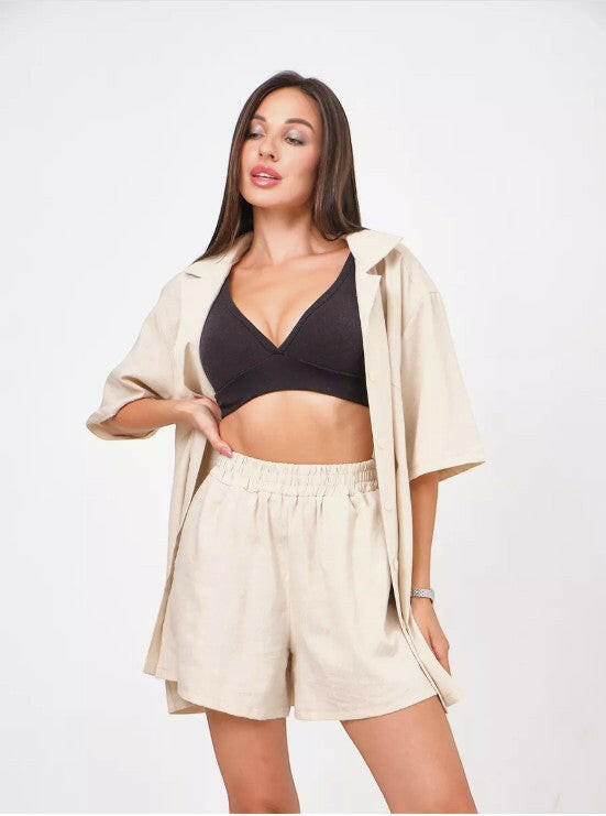Oversize Coord set in Soft Cotton Poplin.