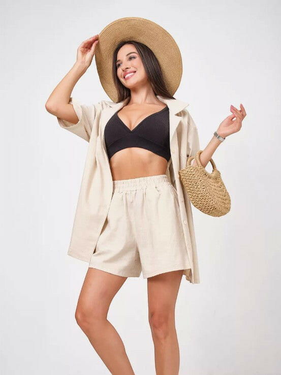 Oversize Coord set in Soft Cotton Poplin.