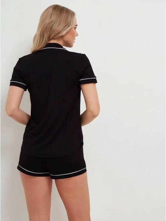 Shorts Set in Cotton Lycra.