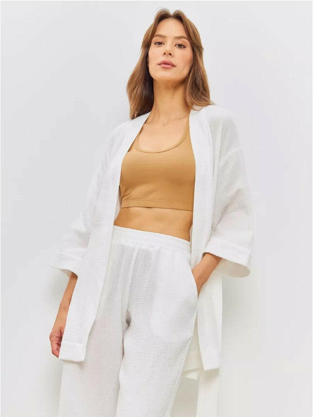 Wrap Set in Cotton Muslin.