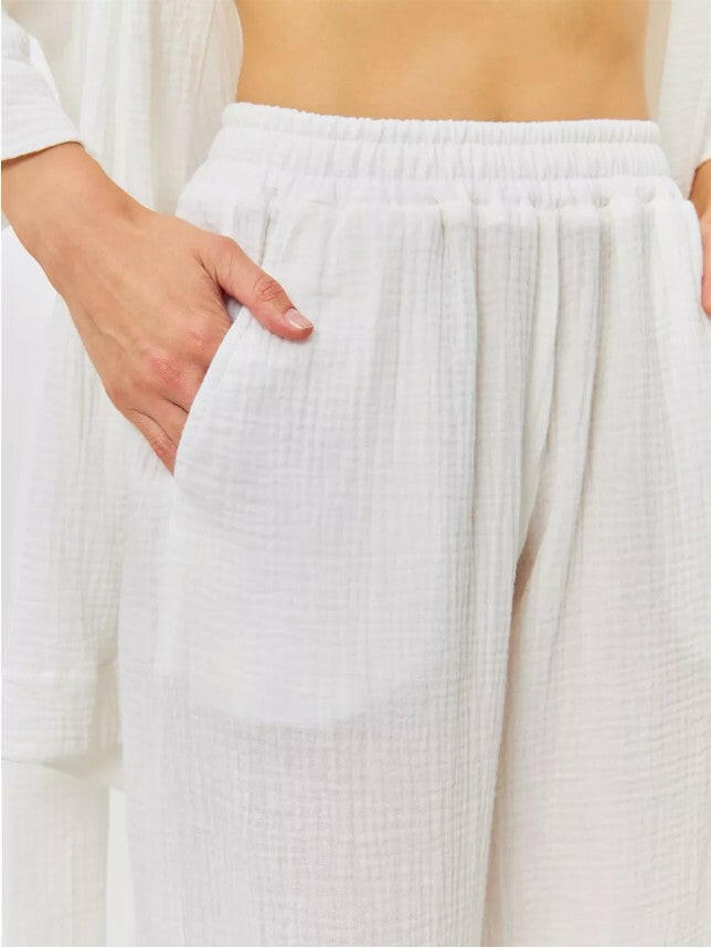 Wrap Set in Cotton Muslin.