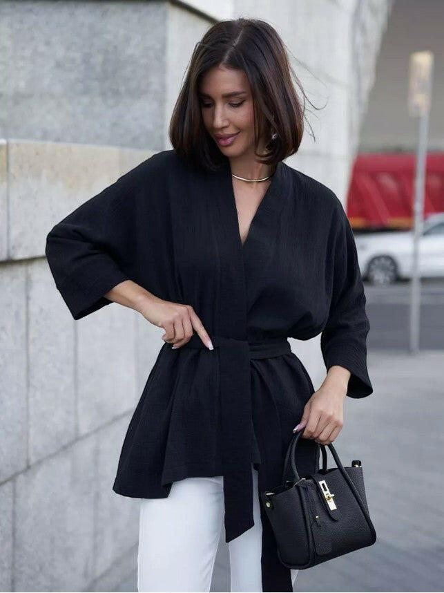 Wrap Set in Cotton Muslin.