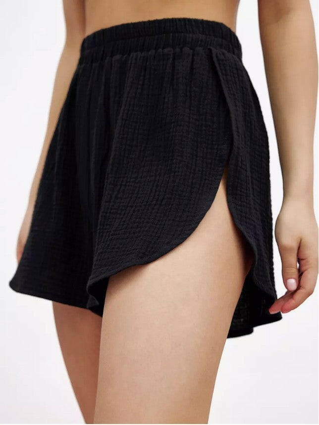 Muslin Robe and Booty Shorts set.