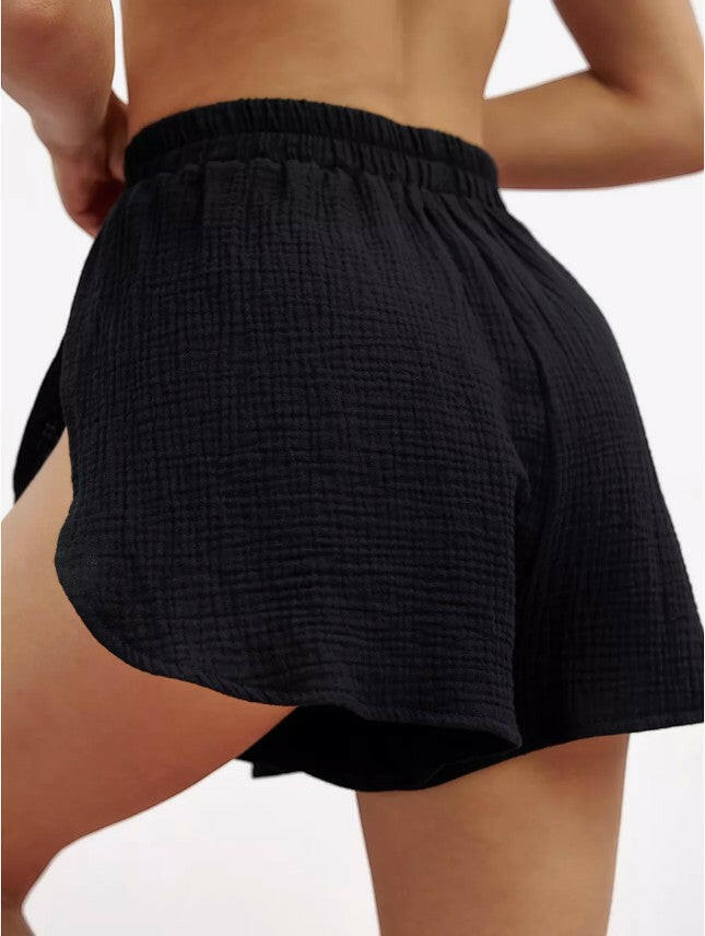 Muslin Robe and Booty Shorts set.