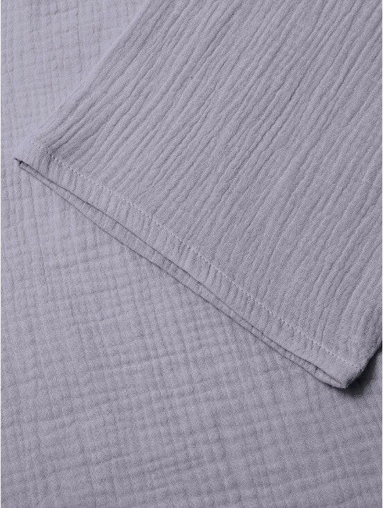 Cotton Muslin Short Robe.