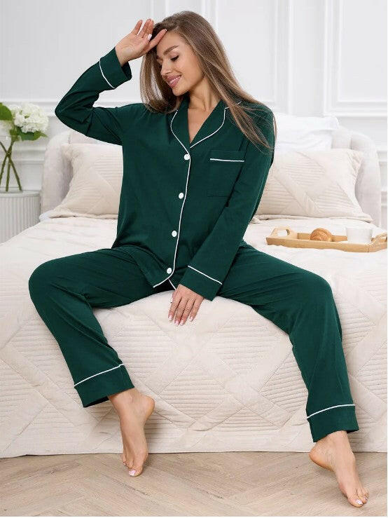 Loungewear Set in Cotton Rayon.