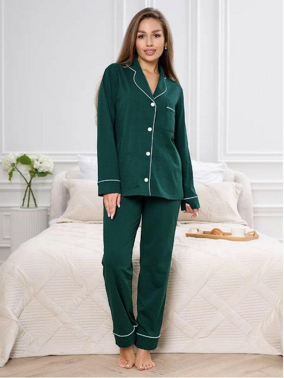 Loungewear Set in Cotton Rayon.