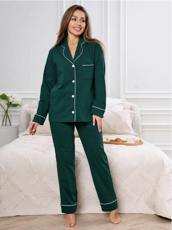 Loungewear Set in Cotton Rayon.