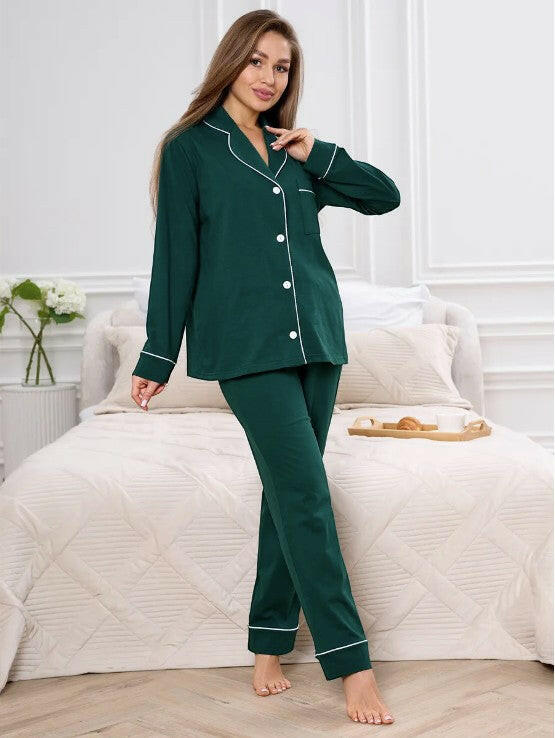 Loungewear Set in Cotton Rayon.
