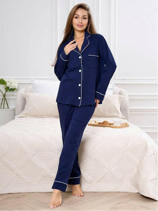 Loungewear Set in Cotton Rayon.