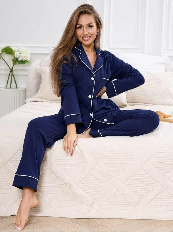 Loungewear Set in Cotton Rayon.