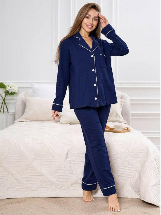 Loungewear Set in Cotton Rayon.