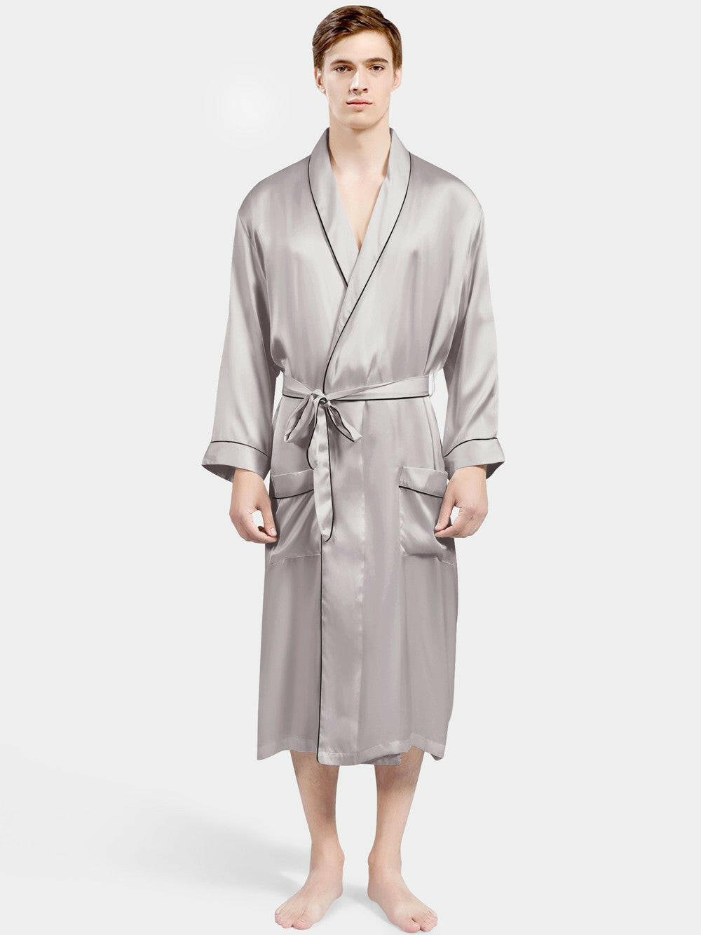 Classic Robe with Piping.