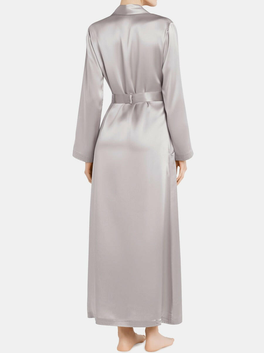 Long Satin Robe - Bella Babe by SK Nightsuit Nightdress Robes Silk Satin Nighty Gown Nightwear