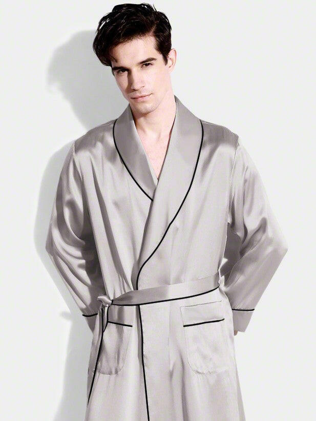 Classic Robe with Piping.