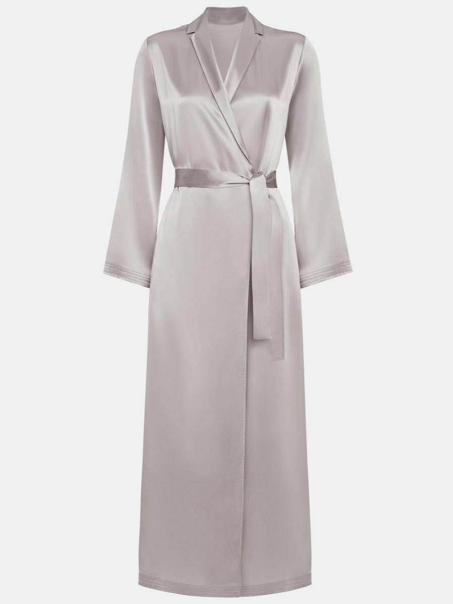 Long Satin Robe - Bella Babe by SK Nightsuit Nightdress Robes Silk Satin Nighty Gown Nightwear