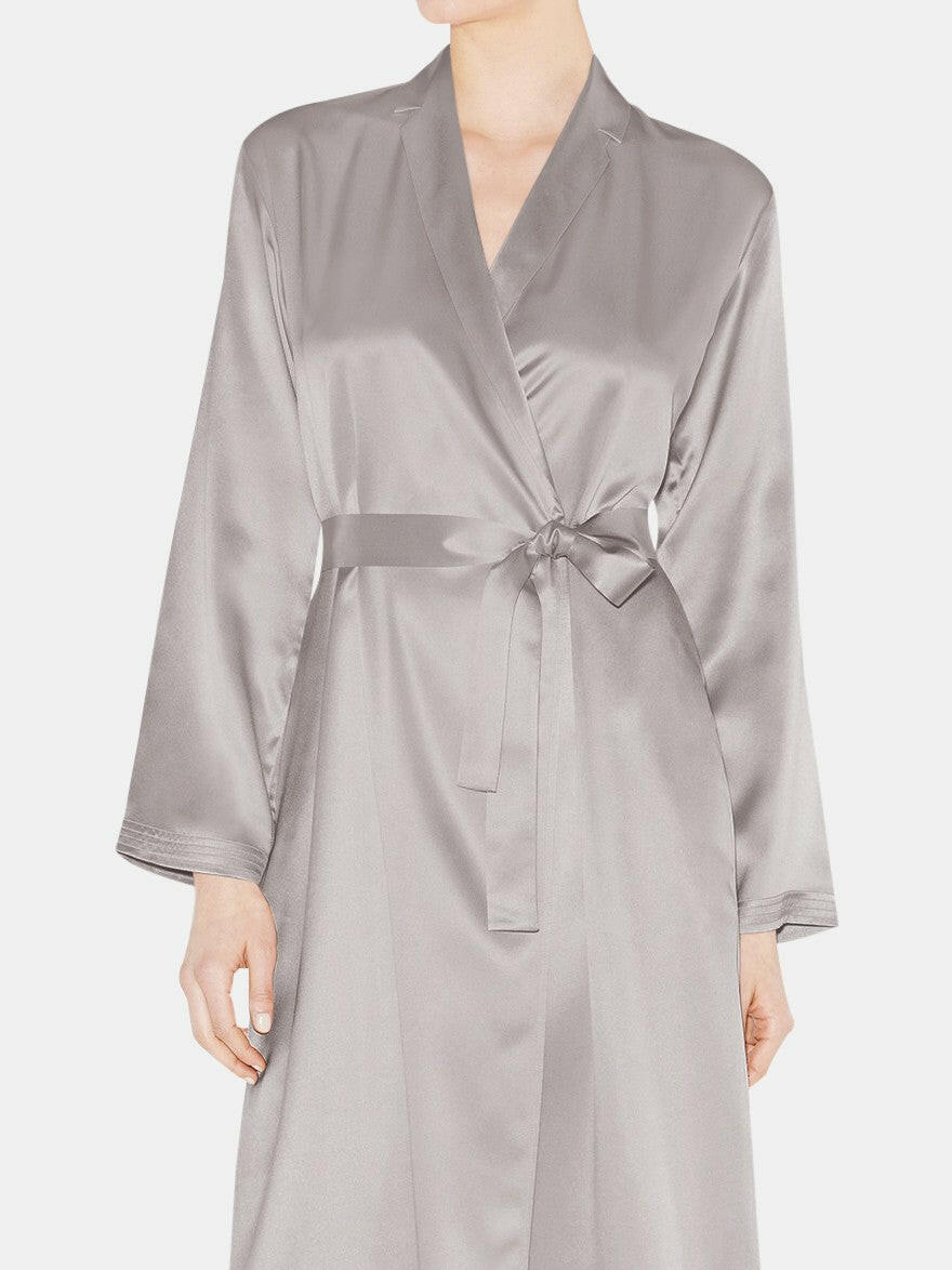 Long Satin Robe - Bella Babe by SK Nightsuit Nightdress Robes Silk Satin Nighty Gown Nightwear