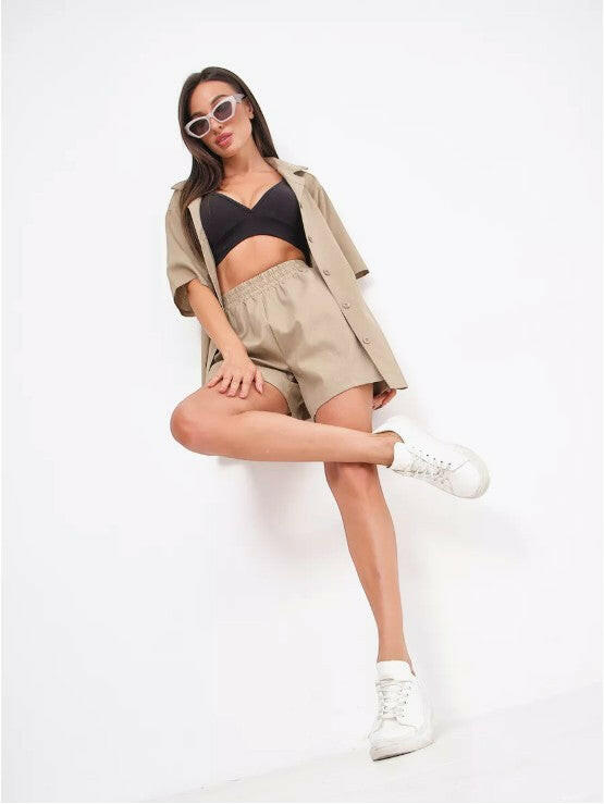 Oversize Coord set in Soft Cotton Poplin.