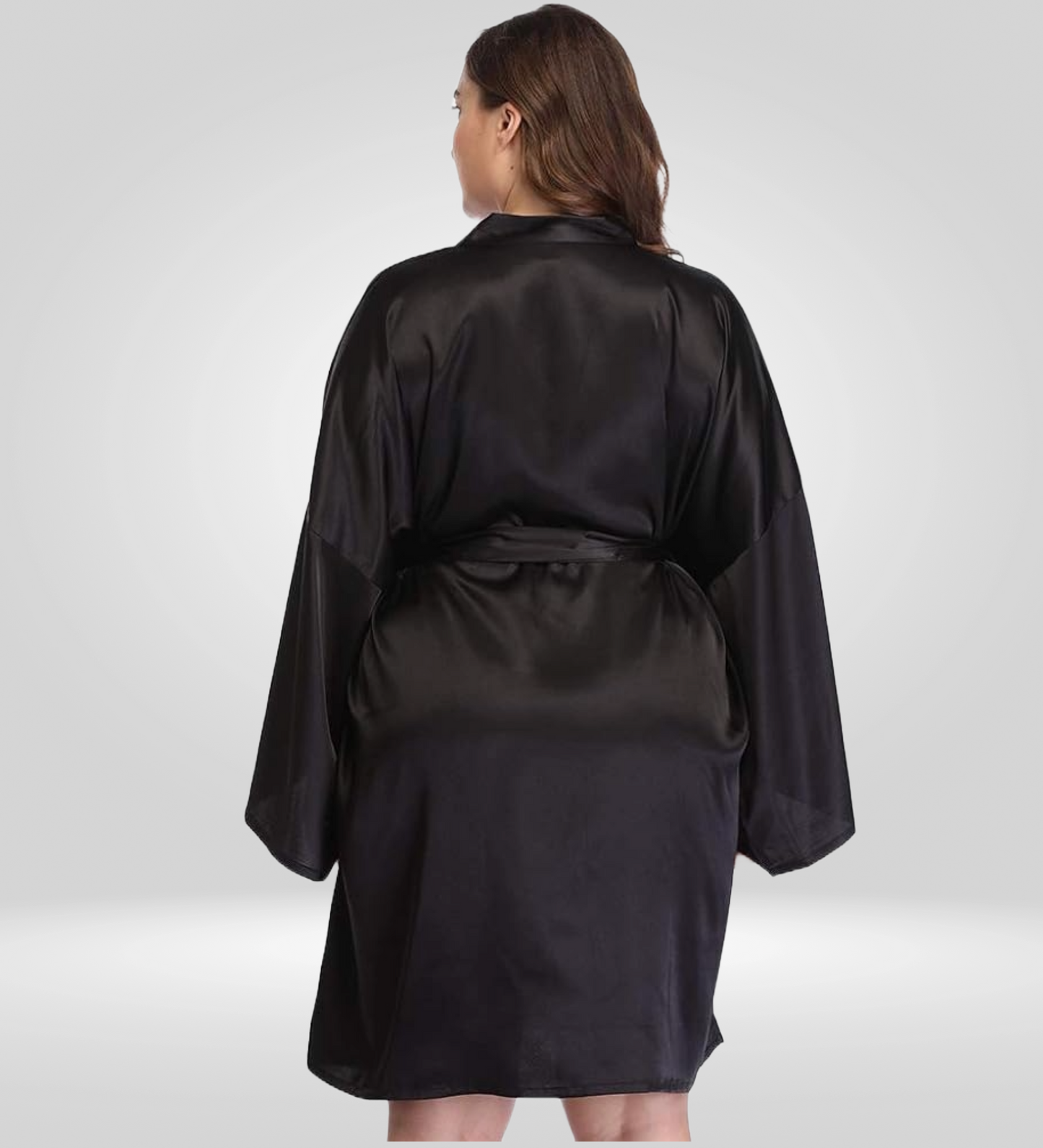 Dressing Robe Plus Size - Bella Babe by SK Nightsuit Nightdress Robes Silk Satin Nighty Gown Nightwear
