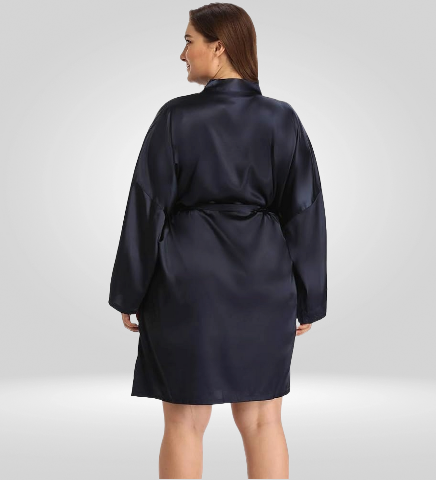 Dressing Robe Plus Size - Bella Babe by SK Nightsuit Nightdress Robes Silk Satin Nighty Gown Nightwear