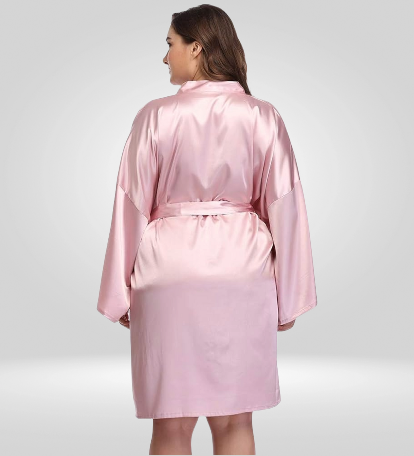 Dressing Robe Plus Size - Bella Babe by SK Nightsuit Nightdress Robes Silk Satin Nighty Gown Nightwear