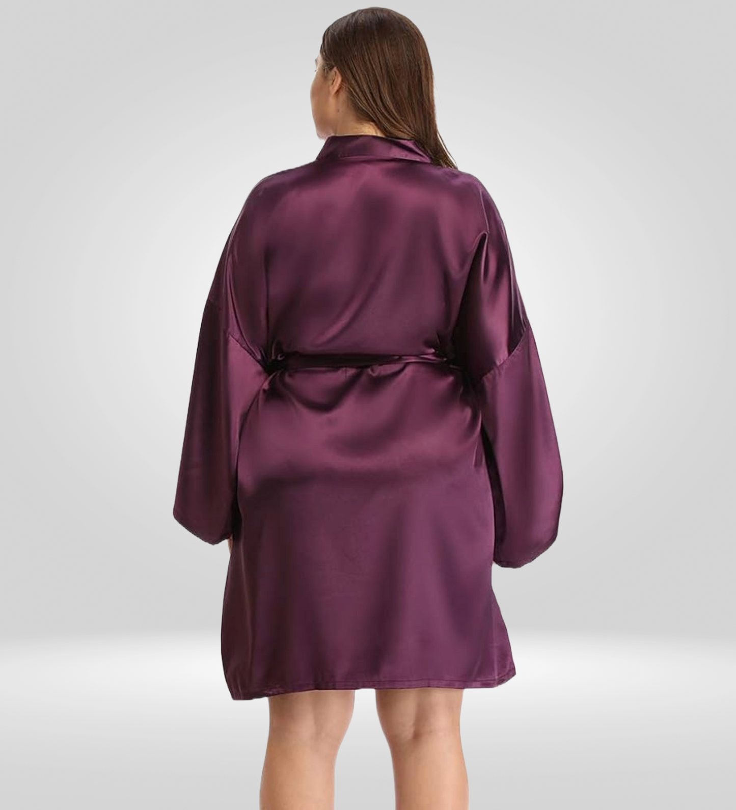 Dressing Robe Plus Size - Bella Babe by SK Nightsuit Nightdress Robes Silk Satin Nighty Gown Nightwear