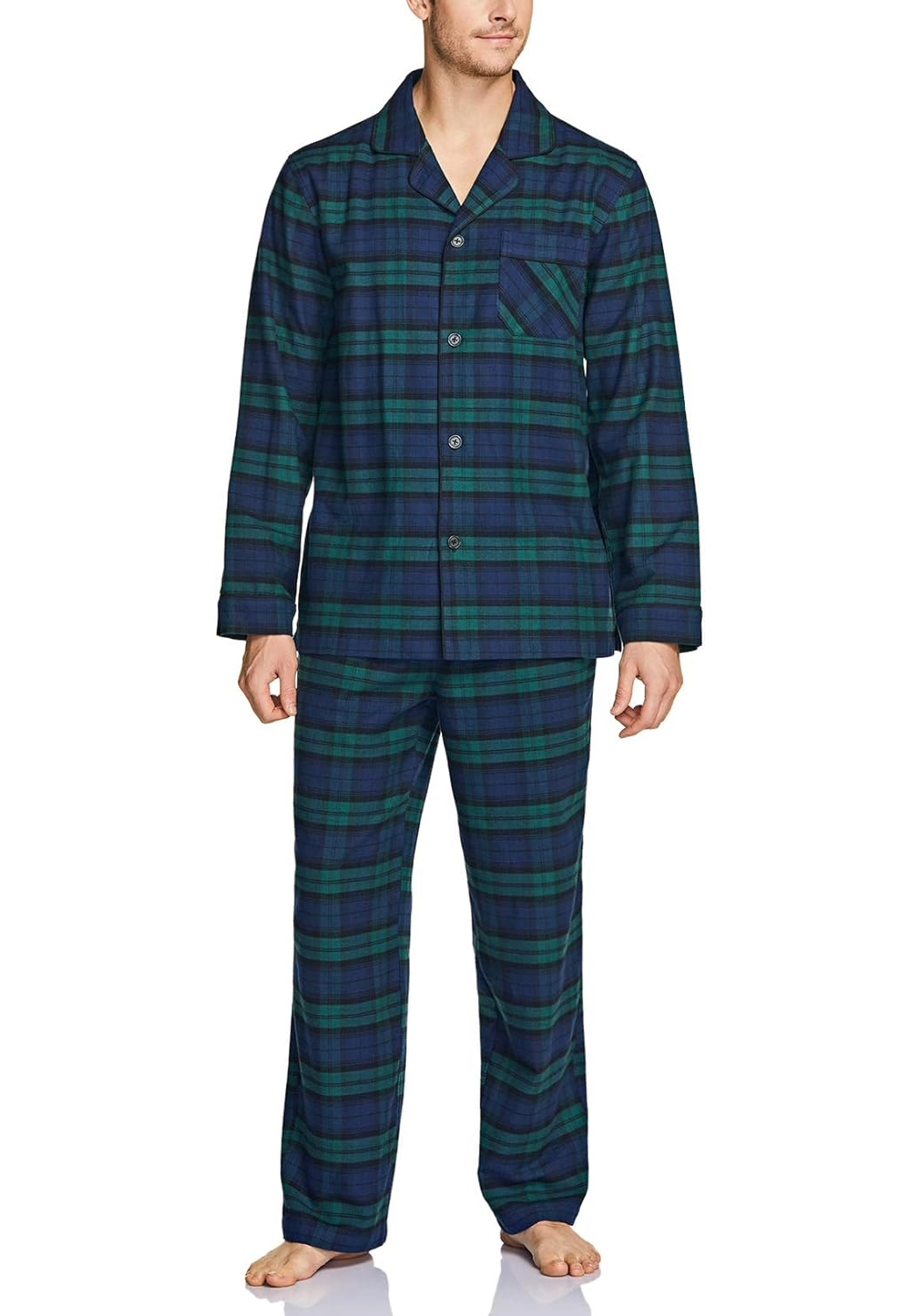 Green Checkered Nightsuit 100% Cotton - Bella Babe by SK Nightsuit-Nightdress-Robes-Silk-Satin-Nighty-Gown-Nightwear-Shorts-Pajamas-Nightsuit-for-women-men-bathrobe-Satin-dress-cotton-